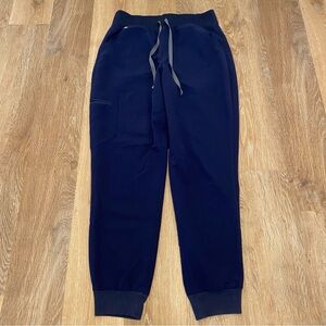 Figs Navy High Wasted Zamora Jogger Cargo Scrub Bottoms Medium Doctor Hospital